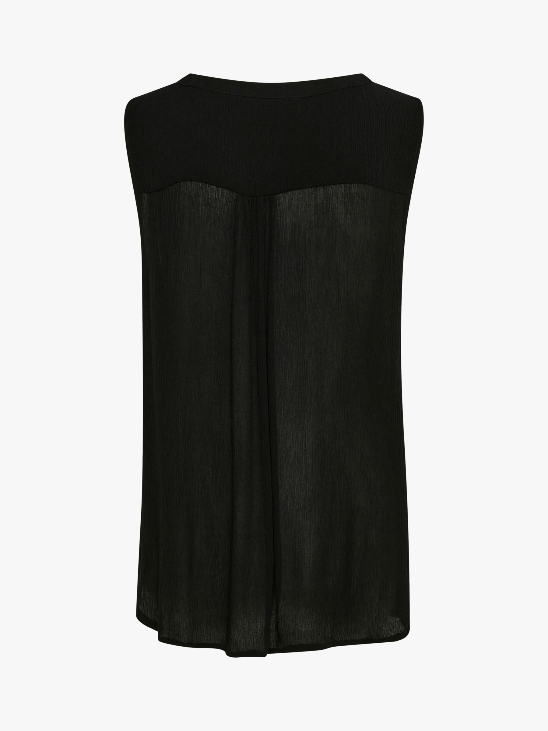 John Lewis Katrina Cami Top, Black at John Lewis & Partners