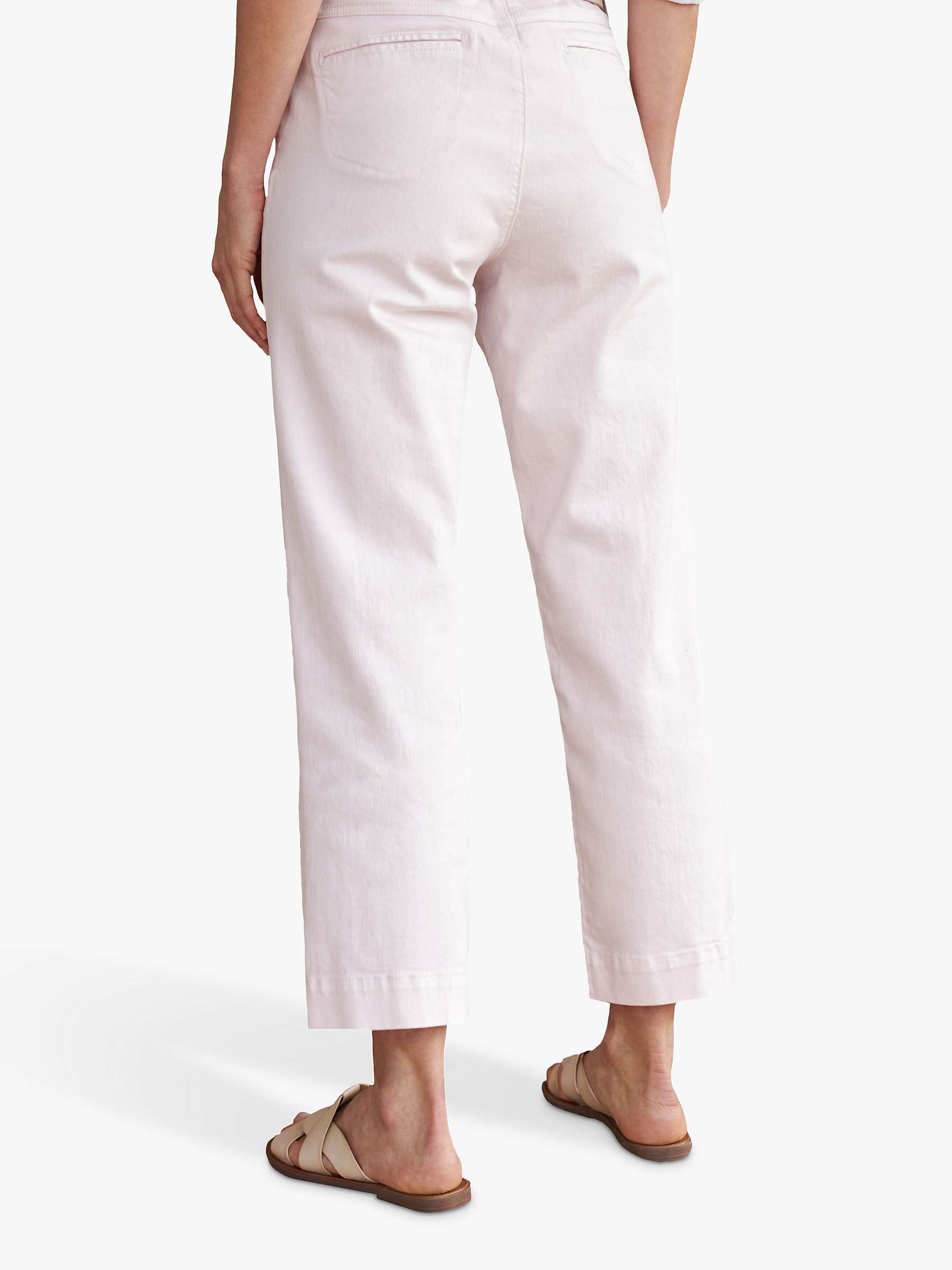 Buy Pure Collection Capri Trousers, Light Pink Online at johnlewis.com