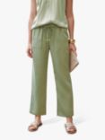Pure Collection Elastic Waist 7/8 Trousers, Terracotta