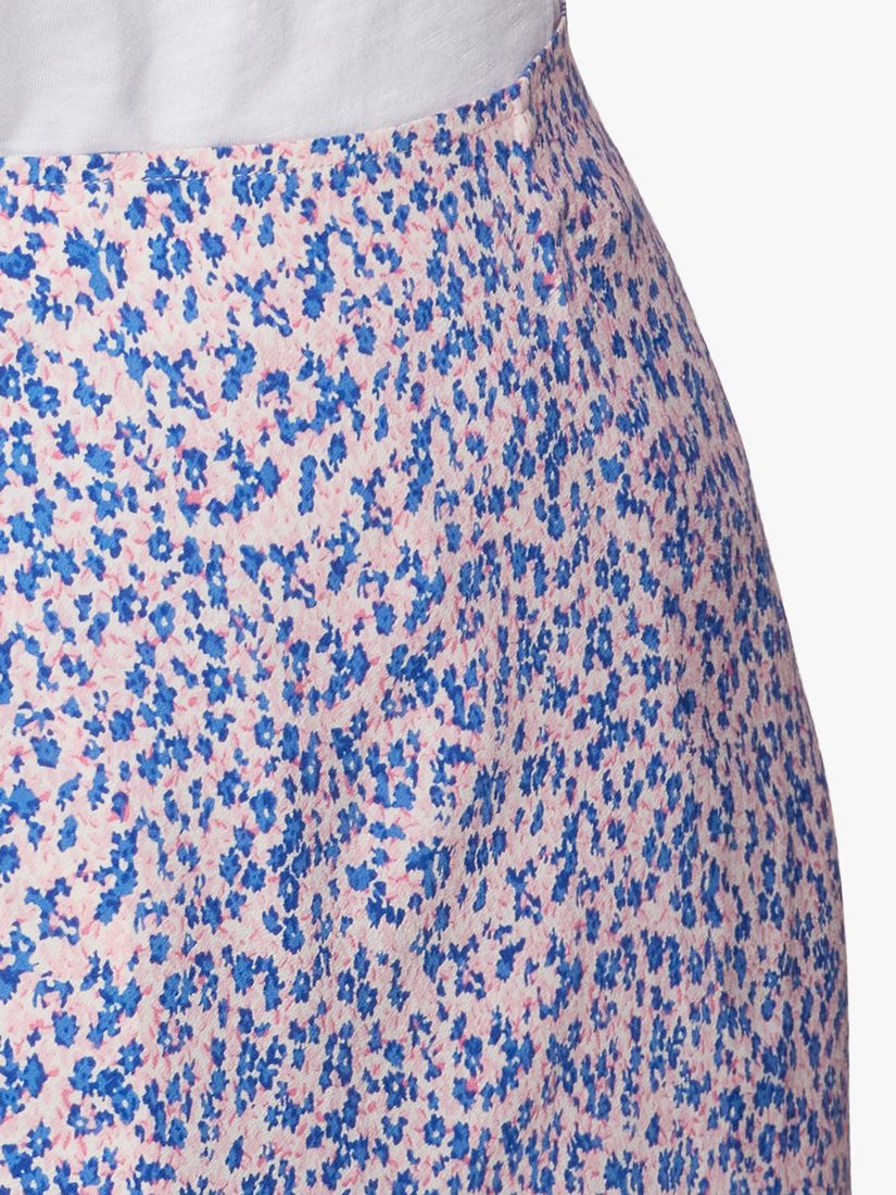 Whistles Floral Garden Print Bias Cut Midi Skirt, Multi at John Lewis ...