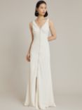 Ghost Phoebe Empire Line Satin Back Crepe Wedding Dress, Ivory