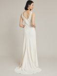 Ghost Phoebe Empire Line Satin Back Crepe Wedding Dress, Ivory