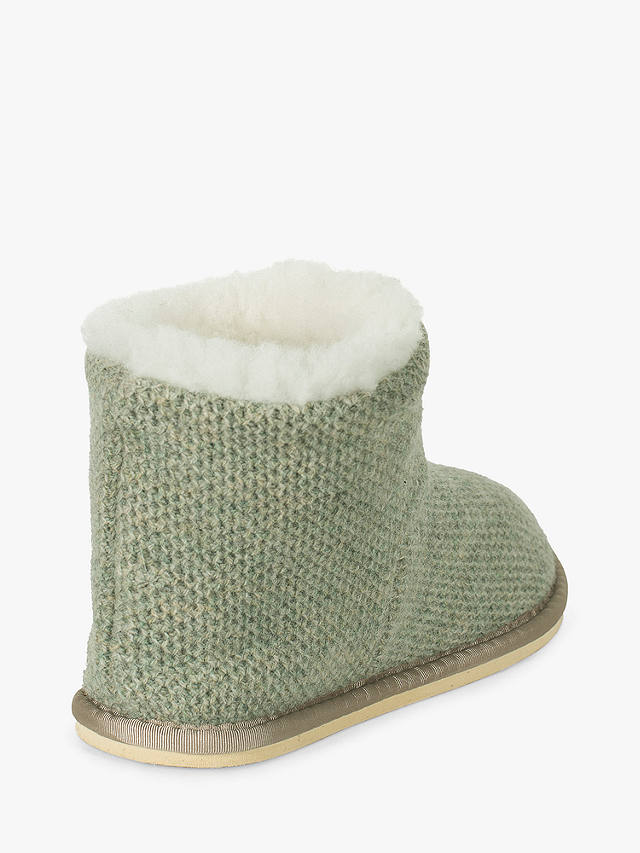 Celtic & Co. Knitted Boot Slippers, Sage