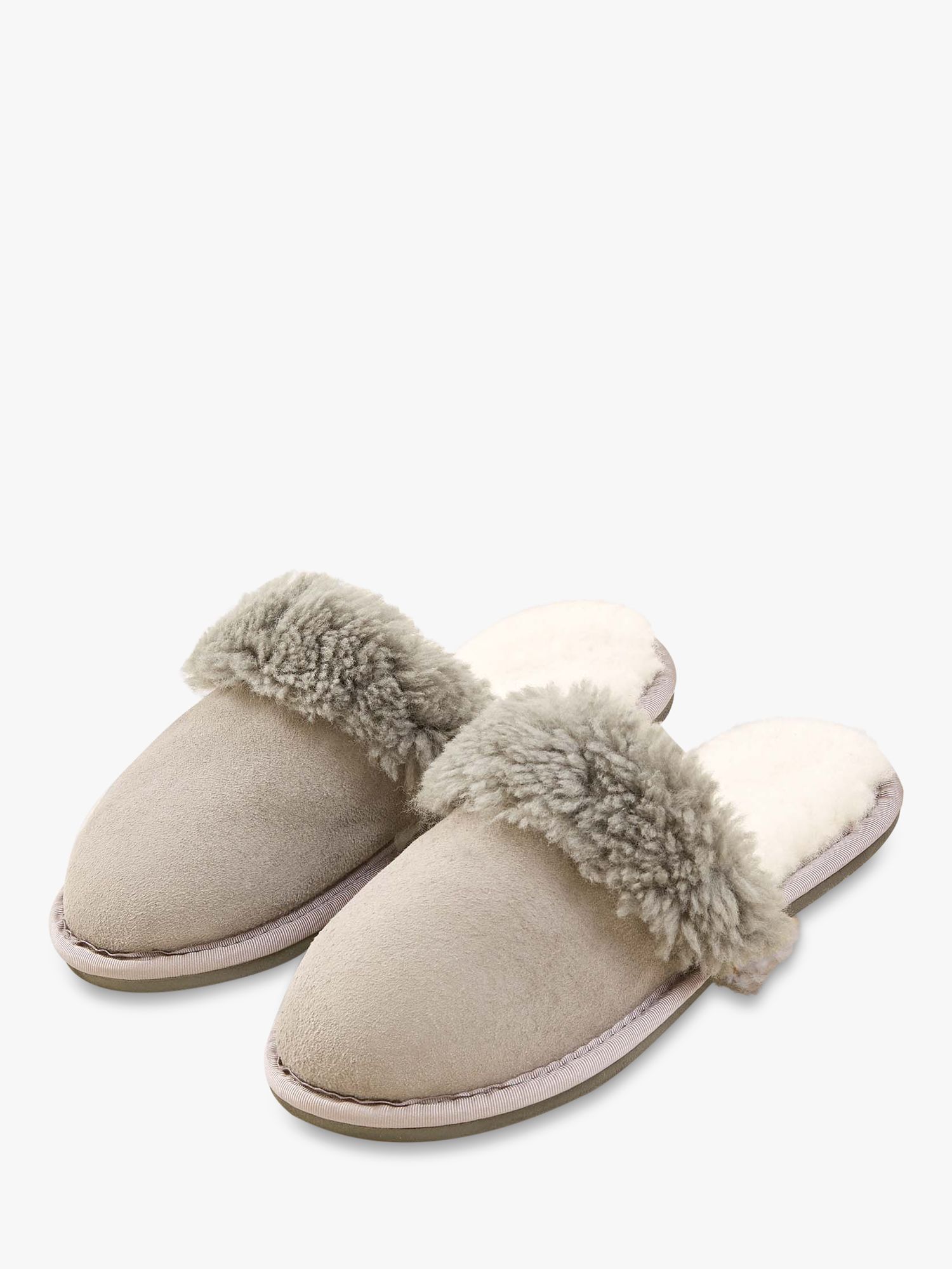 John Lewis Sheepskin Mule Cuff Slippers