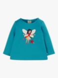 Frugi Kids' Fairy Long Sleeve T-Shirt, Camper Blue