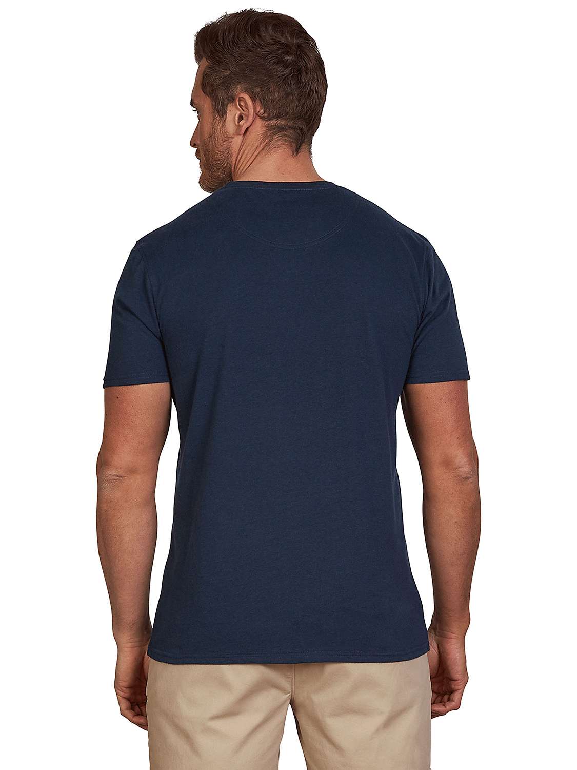 Raging Bull Scatter Stitch T-Shirt, Navy at John Lewis & Partners
