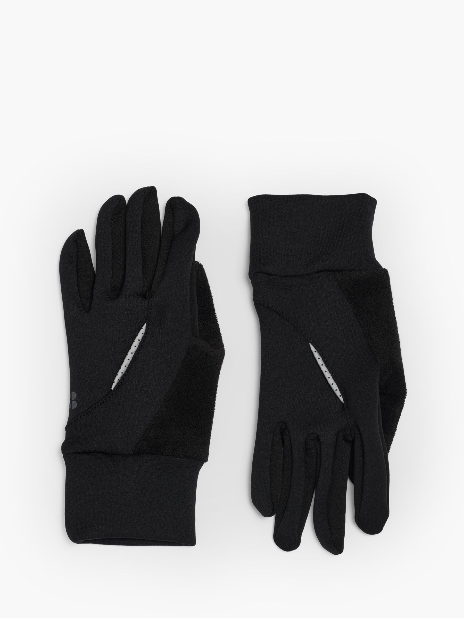 Sweaty Betty Running Gloves, Black at John Lewis & Partners