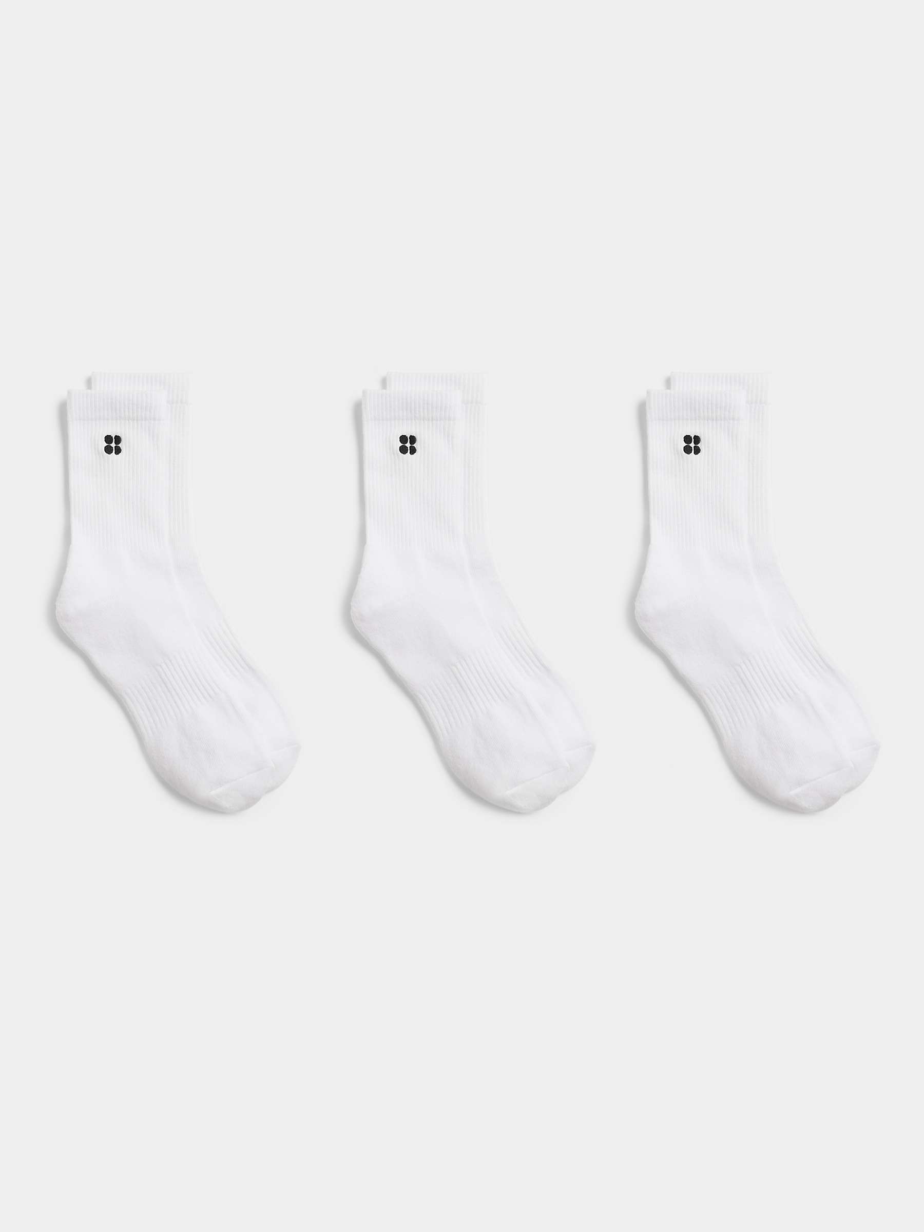 Buy Sweaty Betty Organic Cotton Blend Essential Ankle Socks, Pack of 3 Online at johnlewis.com