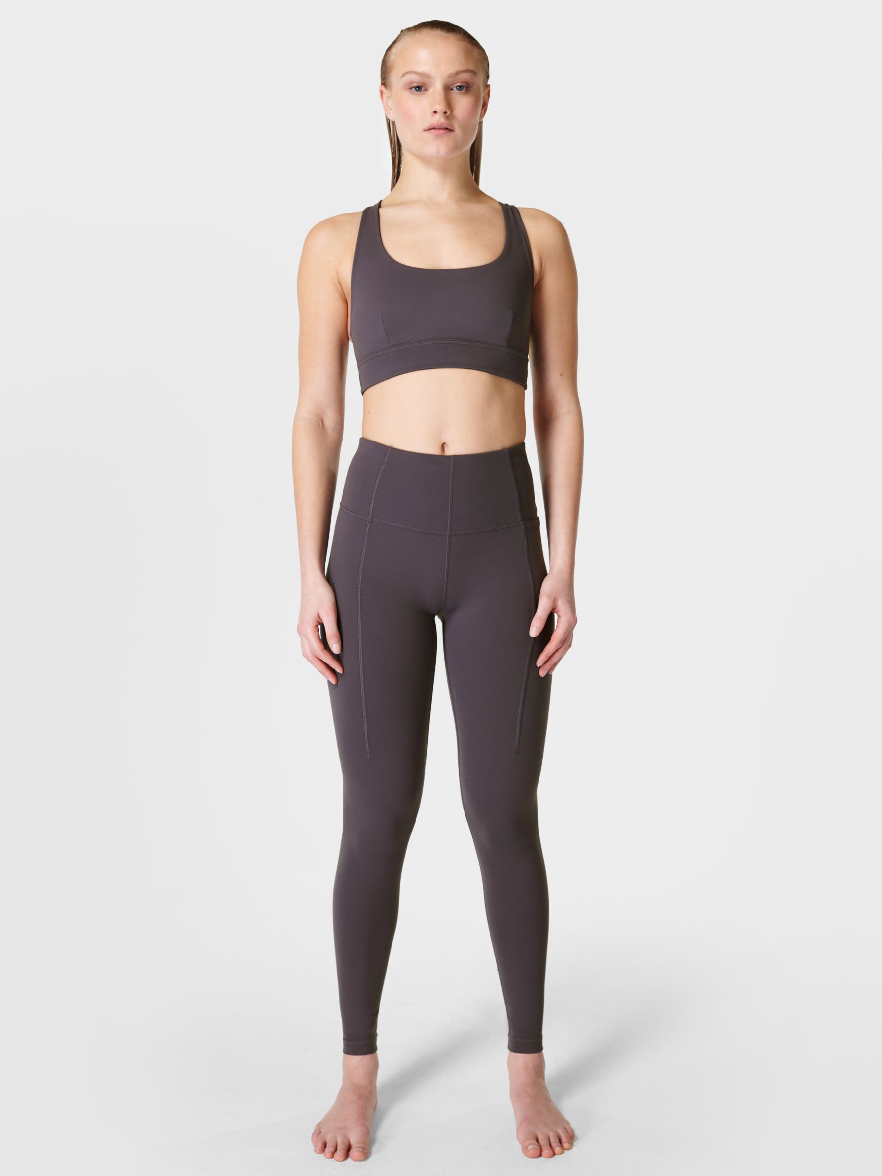 Sweaty Betty Super Soft Yoga Leggings, Urban Grey at John Lewis & Partners