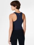 Sweaty Betty Athlete Racerback Cropped Sports Vest, Navy