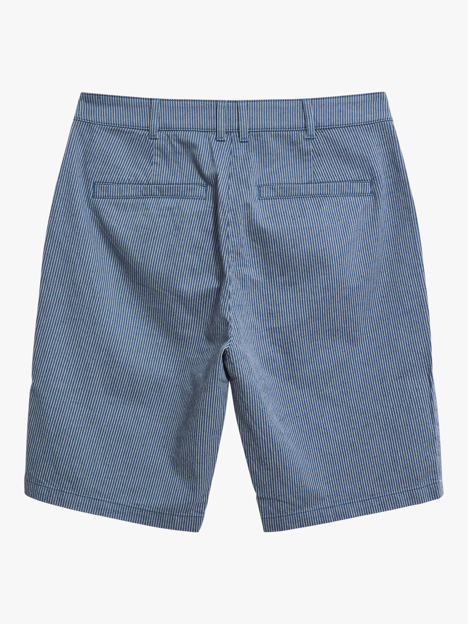 White Stuff Twister Linen Blend Shorts, Blue/Multi at John Lewis & Partners