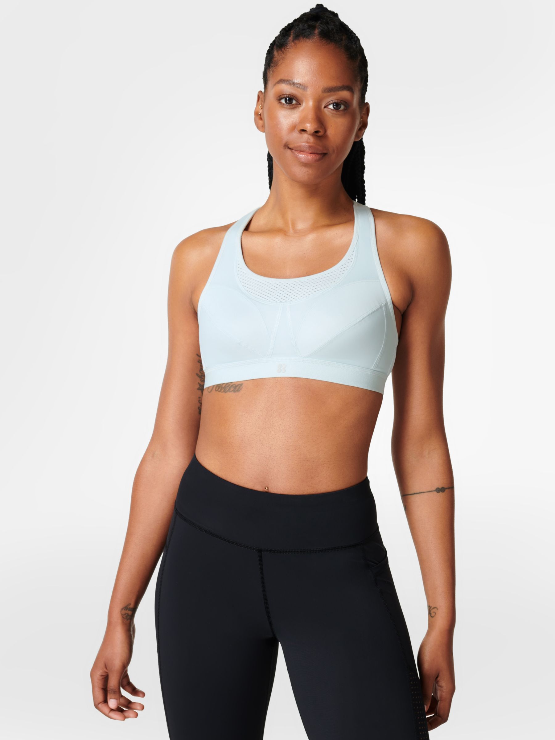 Sweaty Betty Ultra Running Sports Bra, Azure Blue