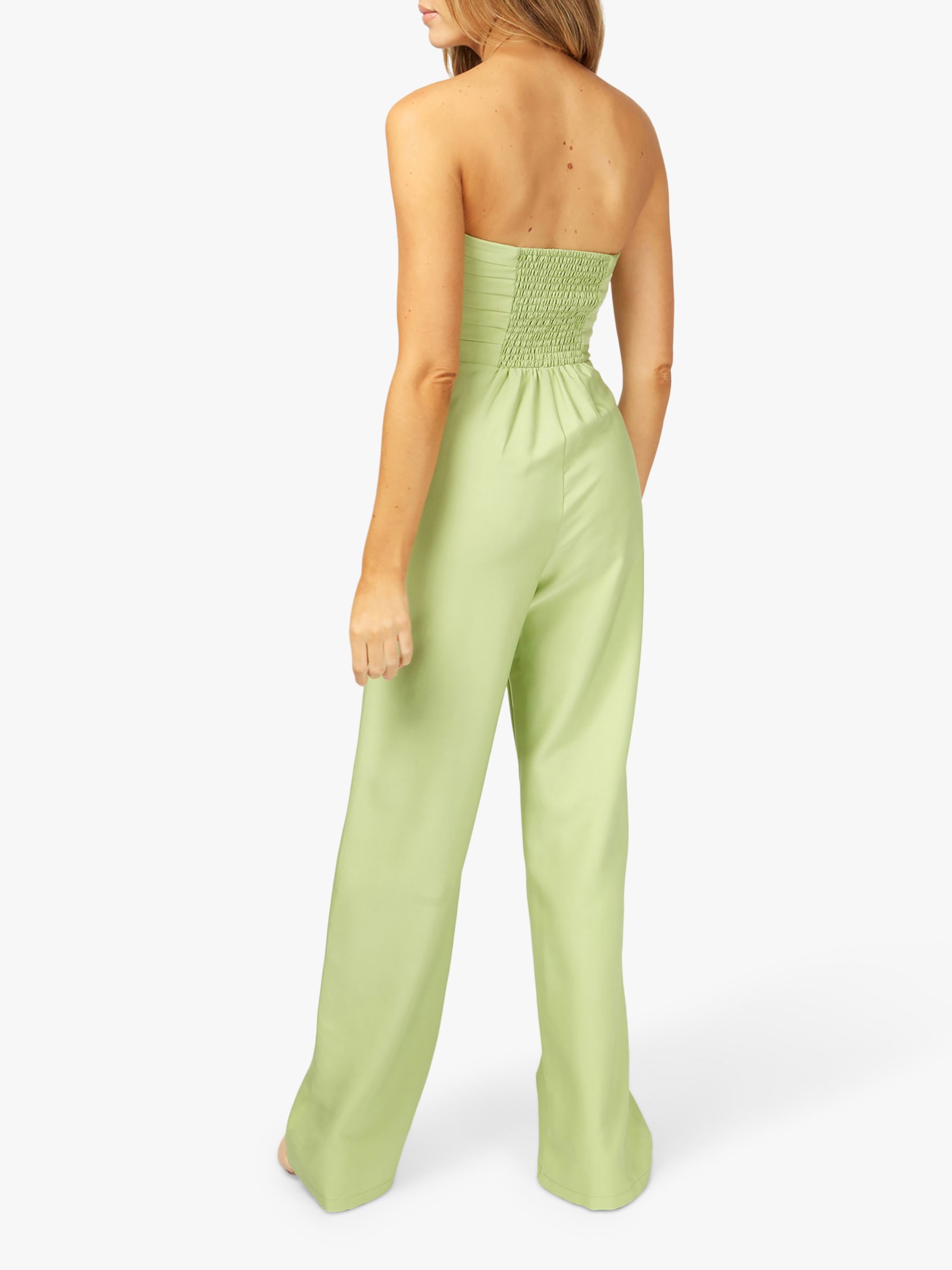 Belmore Olive Green Ribbed Sleeveless Jumpsuit