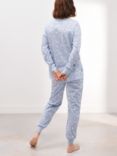 John Lewis Oscar Star Long Pyjama Set, Blue
