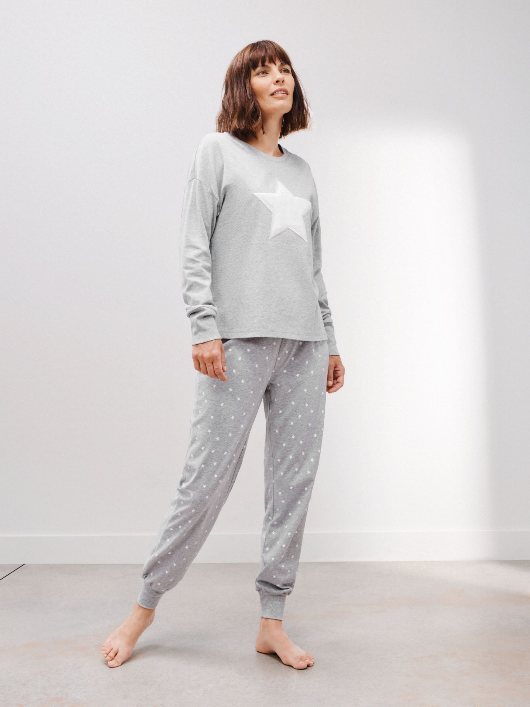 Mamalicious Mira Star Maternity Pyjama Grey