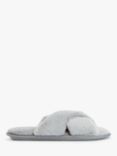John Lewis ANYDAY Cross Strap Recycled Faux Fur Mule Slippers