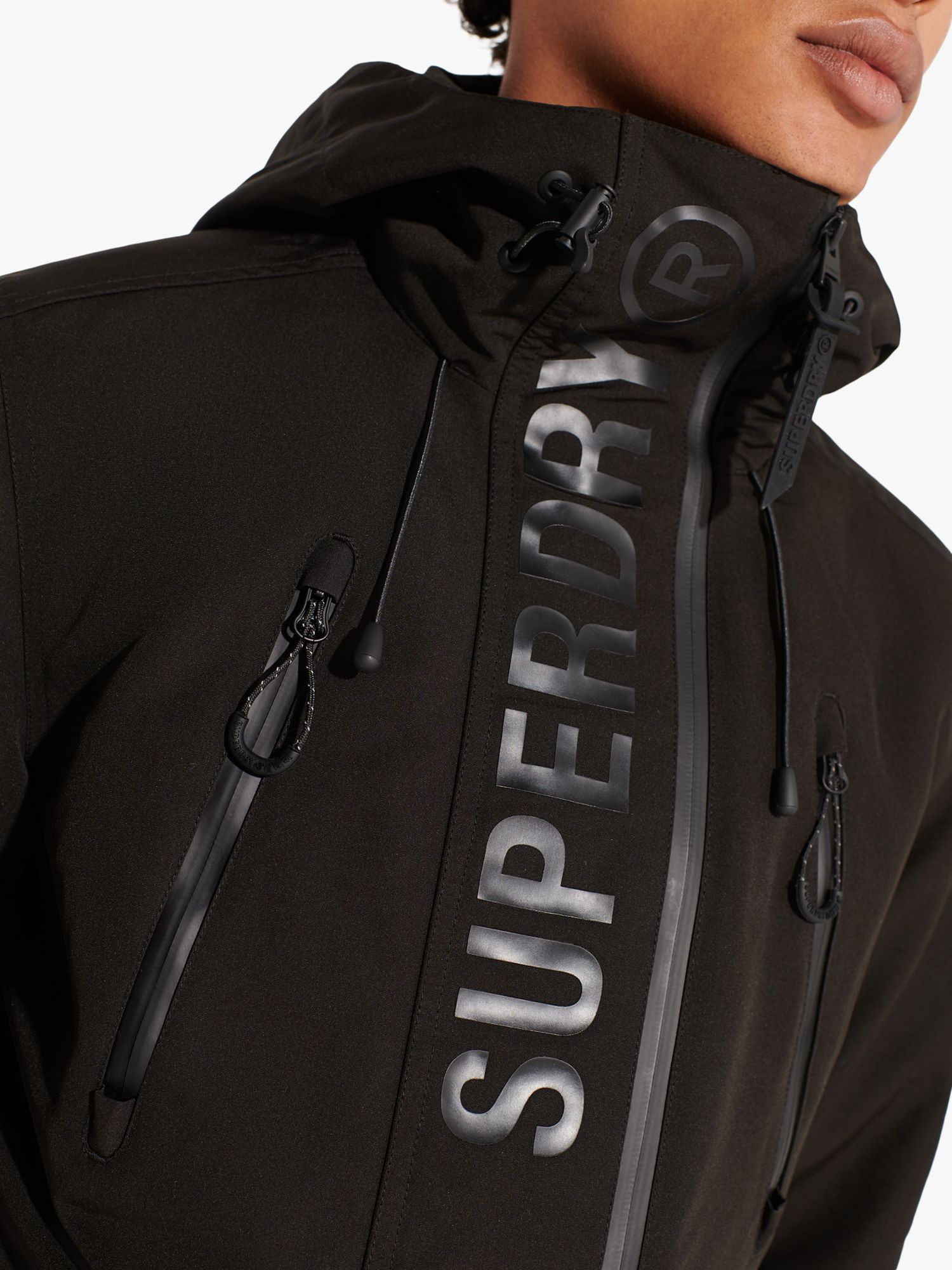 Men's Ultimate SD Windcheater Jacket in Jet Black/bold Orange