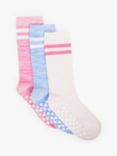 John Lewis Kids' Melange Stripe Boot Socks, Pack of 3