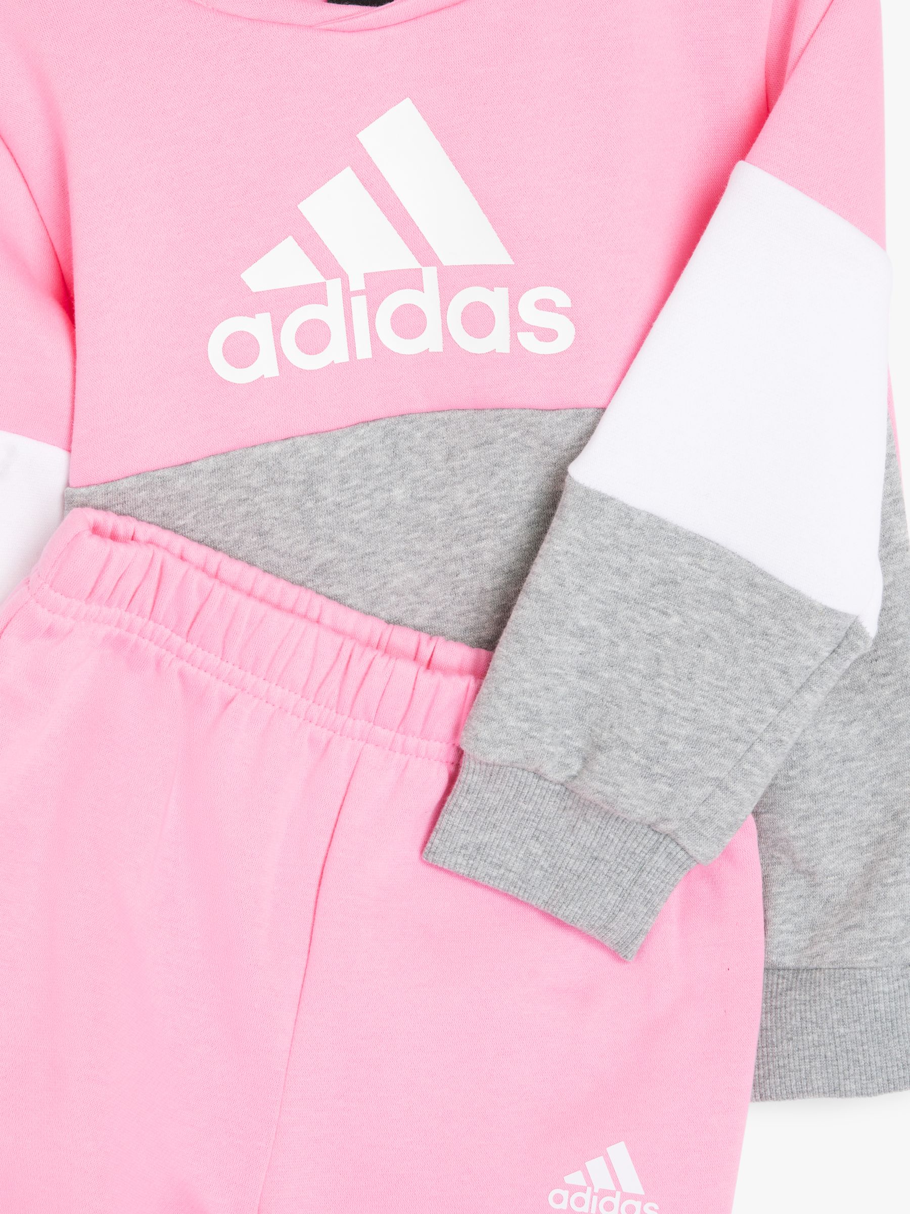 espacio sed Sitio de Previs adidas Baby Colour Block Logo Tracksuit, Pink