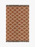 Jaipur Hand Woven Bedouin Dhurrie Rug, Baked Clay, Baked Clay