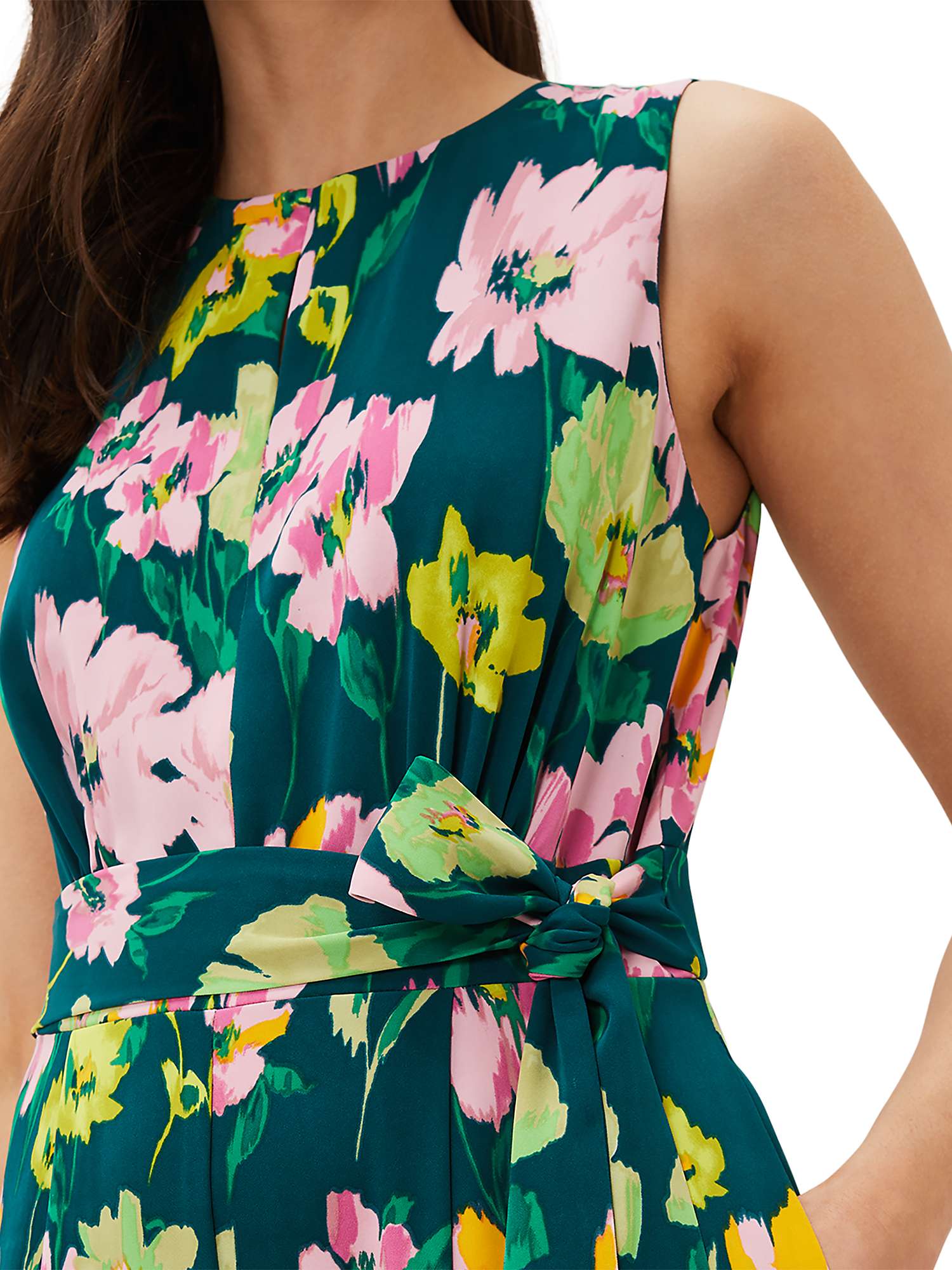 Buy Phase Eight Effie Floral Jumpsuit, Teal/Multi Online at johnlewis.com