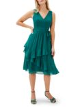 Phase Eight Breesha Ruffle Dress, Jade Green