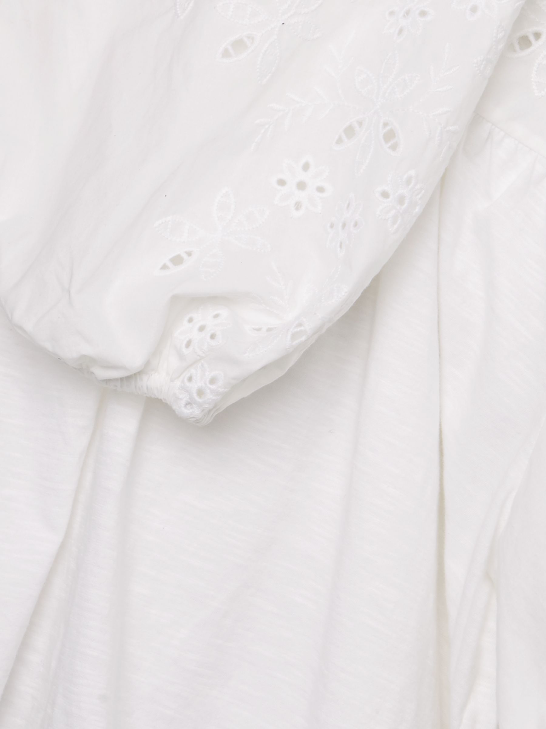 Phase Eight Floella Embroidered Blouse, White