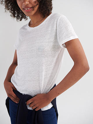 NRBY Charlie Linen T-Shirt, White