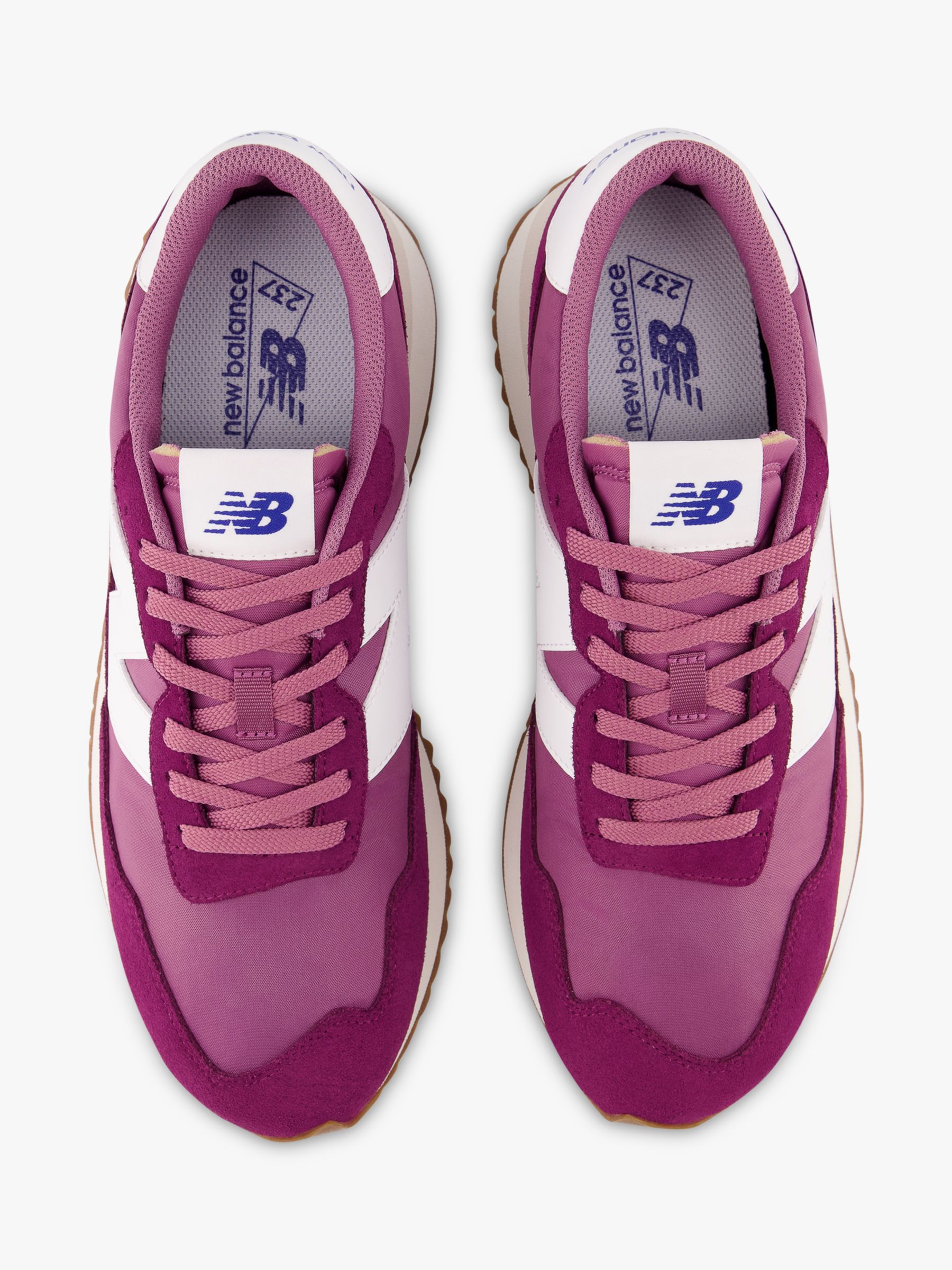 New Balance Women's 237 Trainers, Berry/Burgundy at John Lewis & Partners