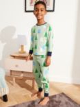 John Lewis ANYDAY Kids' Trees Pyjama Set, Green