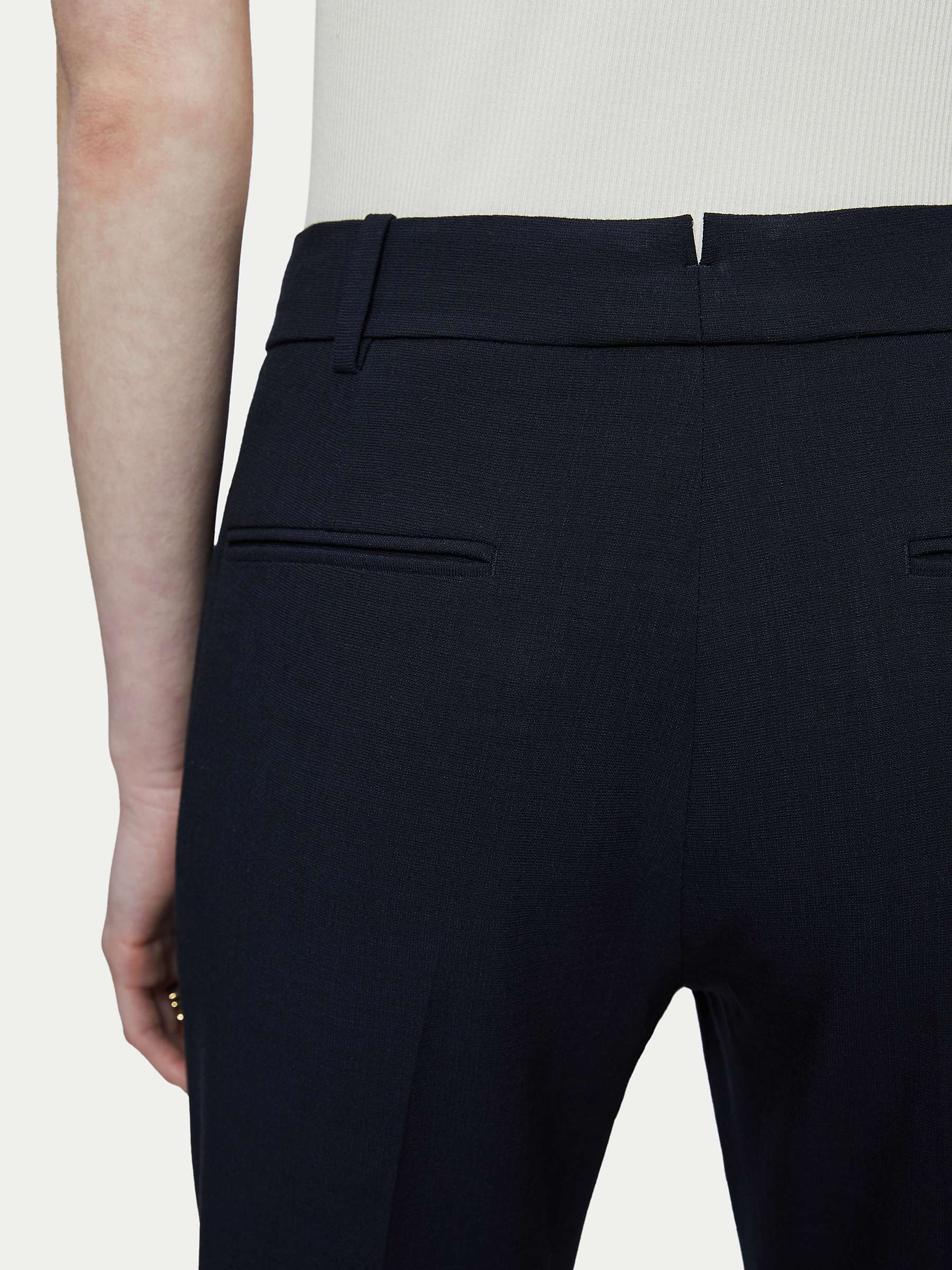 Buy Jigsaw Logan Crosshatch Trousers, Navy Online at johnlewis.com