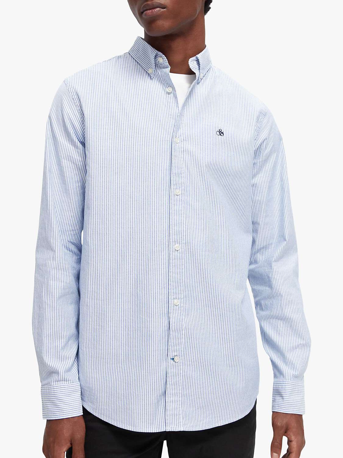 Scotch & Soda Stripe Oxford Regular Fit Shirt, 0217 - Combo A at