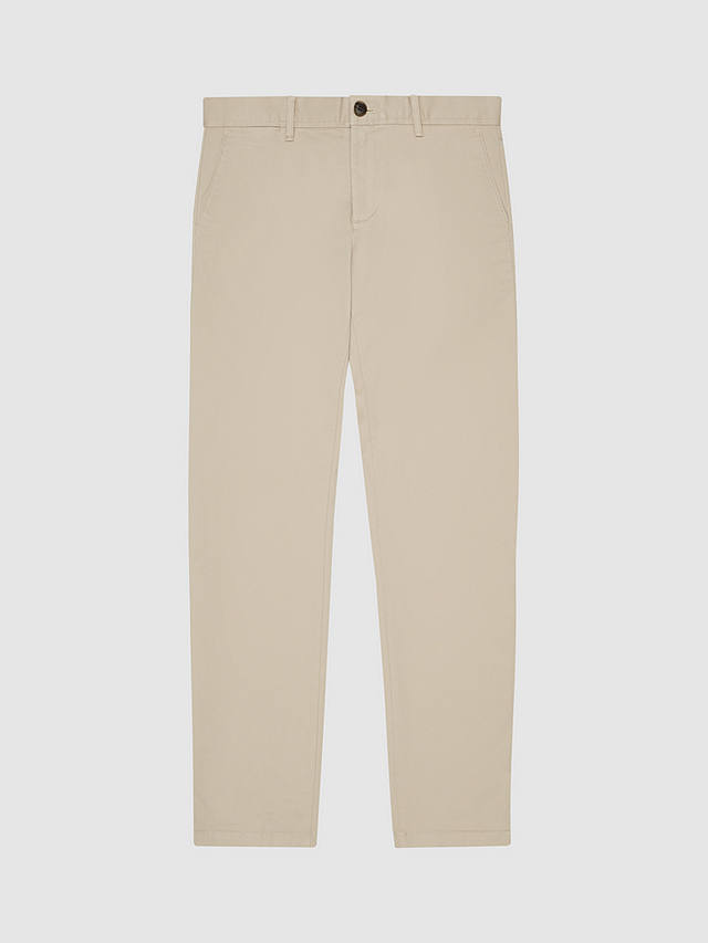 Reiss Pitch Chino Trousers, Stone at John Lewis & Partners