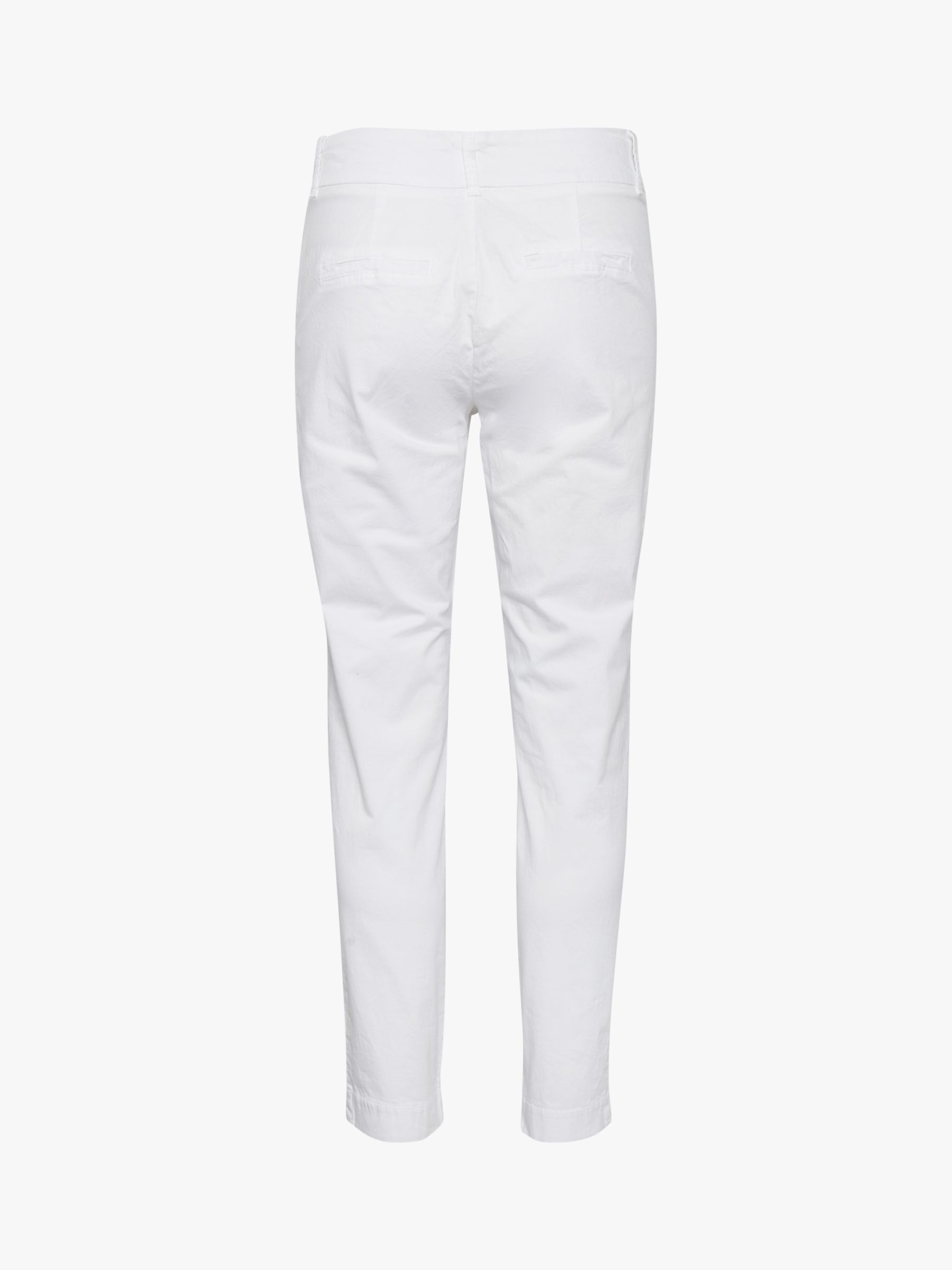 Part Two Soffys Skinny Cropped Trousers, Bright White at John Lewis ...