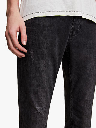 AllSaints Rex Slim Fit Jeans, Washed Black