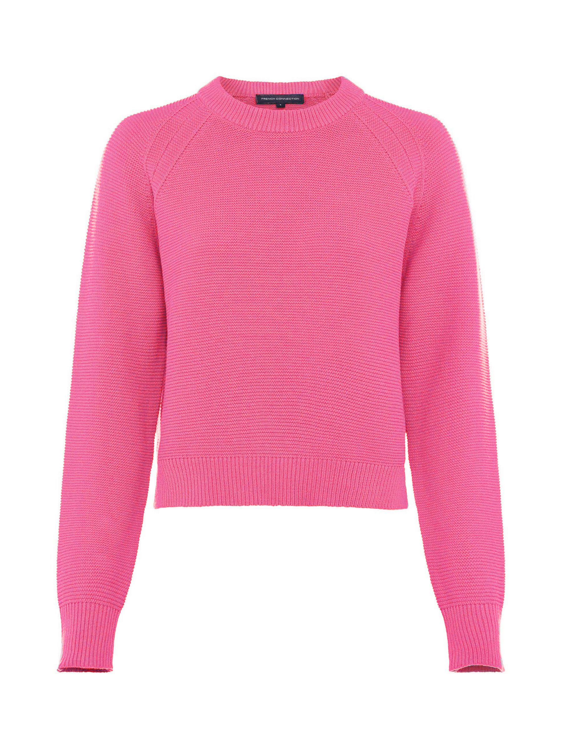 French Connection Lilly Mozart Crew Jumper, Bubblegum at John Lewis ...