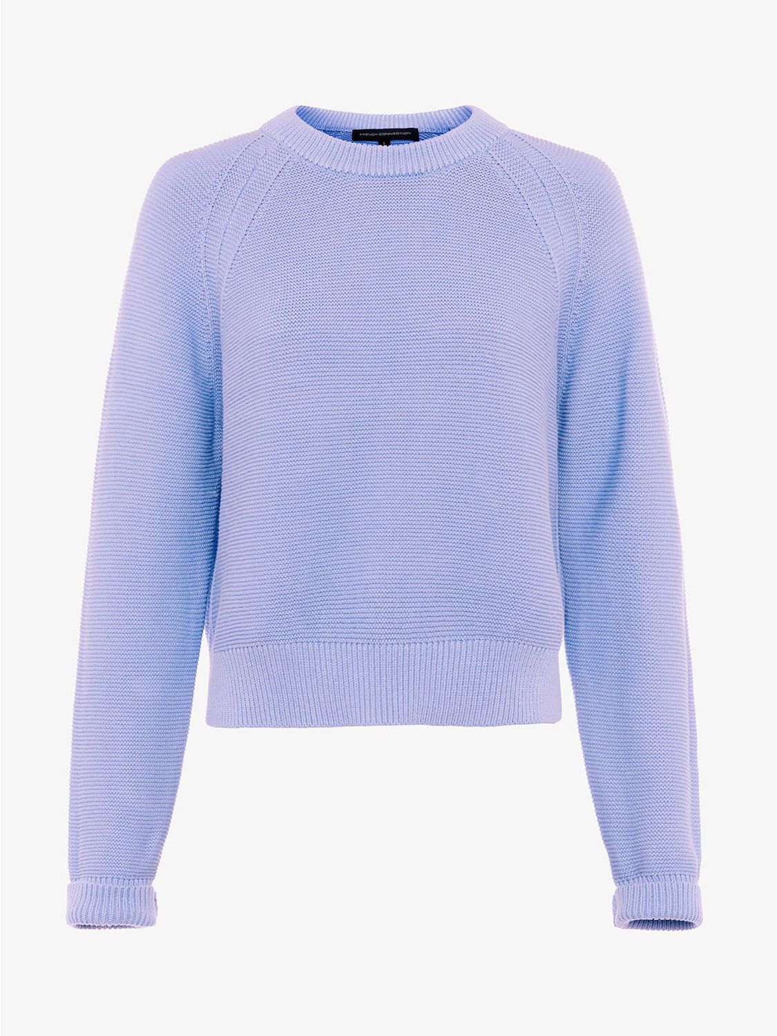 French Connection Lilly Mozart Crew Jumper, Paradiso Blue at John Lewis ...