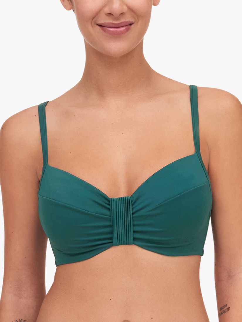 Femilet Arizona Underwired Multiway Stap Bikini Top, Emerald Green at John Lewis Partners