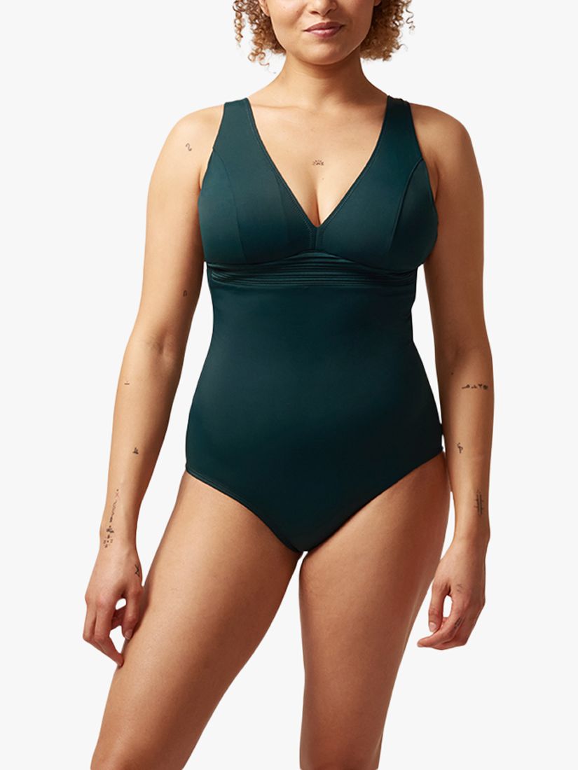 Boost Afgørelse kanal Femilet Arizona Plunge Swimsuit, Emerald Green, XS