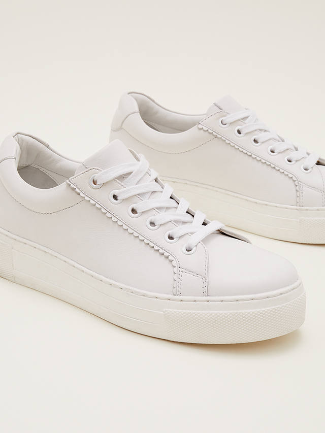 Phase Eight Leather Everyday Trainers, White