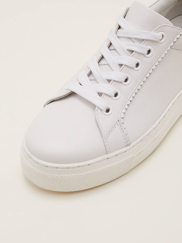 Phase Eight Leather Everyday Trainers, White