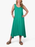 Live Unlimited Hanky Hem Sleeveless Midi Dress, Green