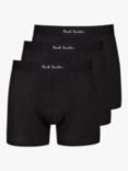 Paul Smith Cotton Stretch Long Trunks, Pack of 3, Black