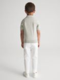 Reiss Kids' Pitch Slim Fit Chino Trousers, White