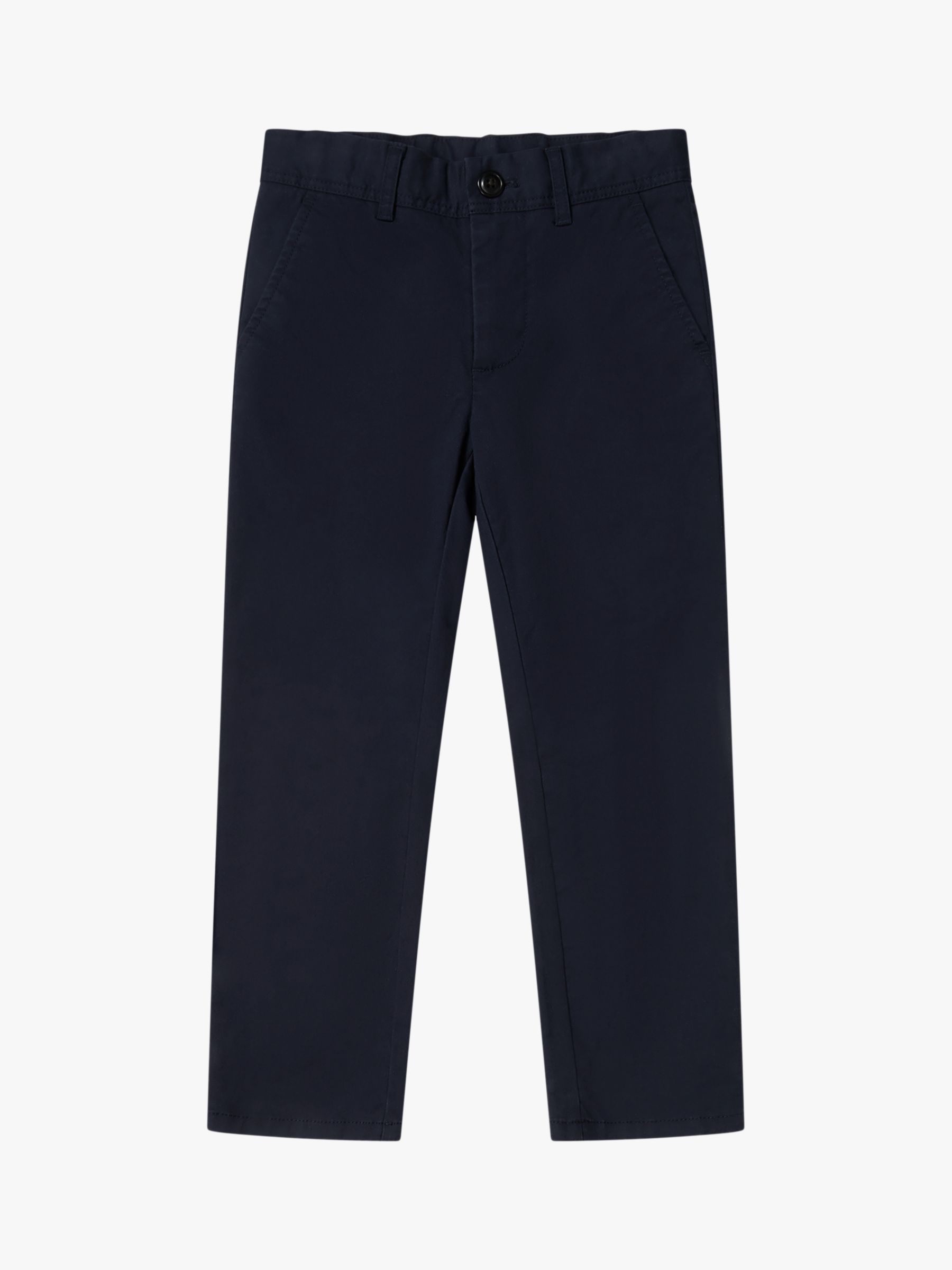 Reiss Kids' Pitch Slim Fit Chino Trousers, Navy at John Lewis & Partners