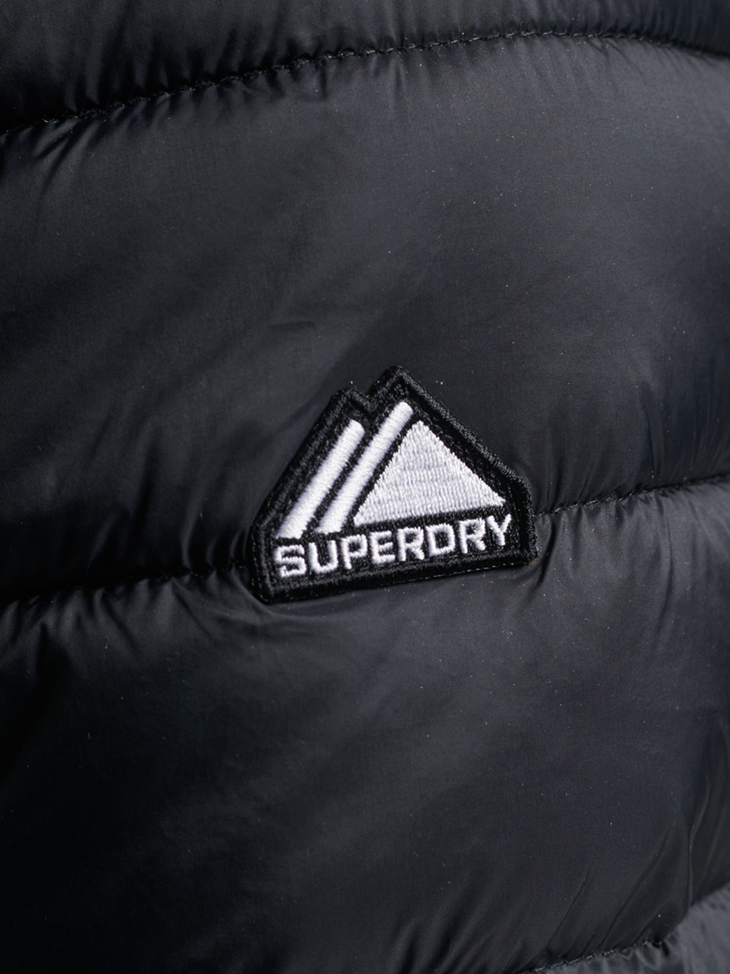 Superdry Classic Fuji Puffer Jacket, Black at John Lewis & Partners