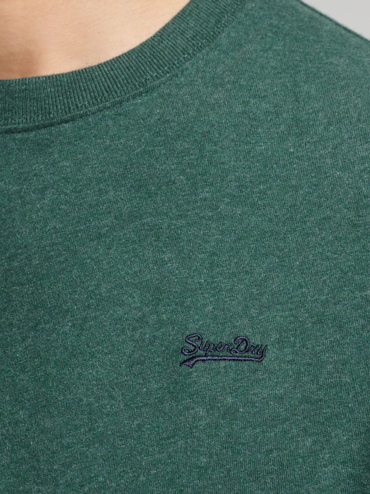 Buy Superdry Organic Cotton Micro Embroidered T-Shirt Online at johnlewis.com