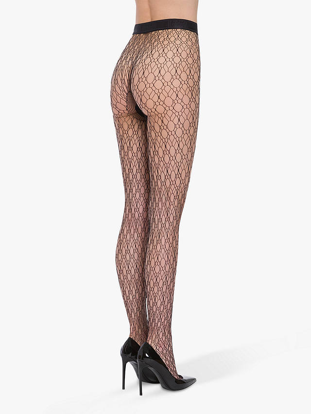 Wolford Synthetic Art Deco Tights in Black Womens Clothing Hosiery 