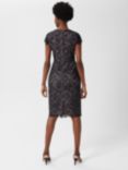 Hobbs Anastasia Lace Shift Dress, Navy/Oyster