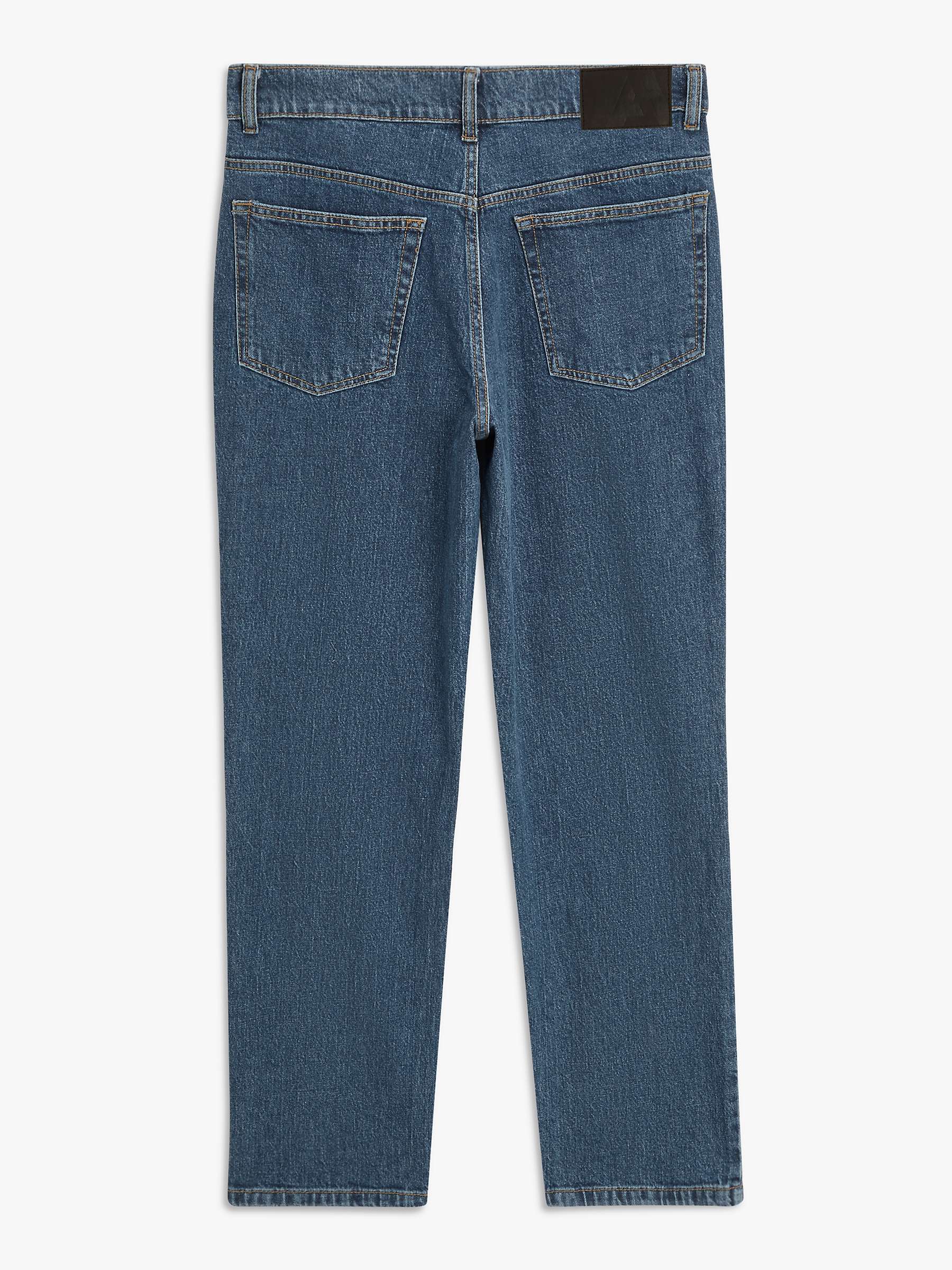 Buy John Lewis ANYDAY Straight Fit Denim Jeans, Mid Wash Online at johnlewis.com